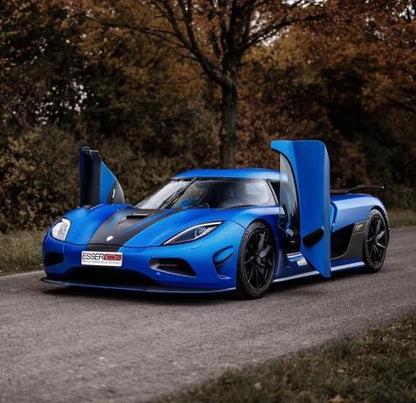 [ Pre-order ] GA003E GRYNING.model 1:64 Koenigsegg Agera R Semi Matte Blue/Carbon