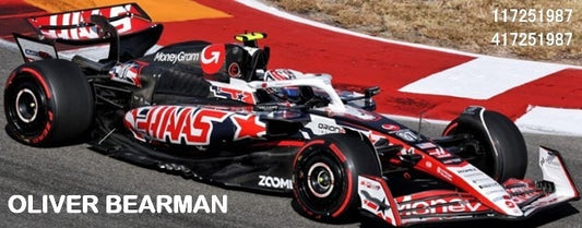 [ Pre-order ] 117251987 MINICHAMPS 1:18 MoneyGram Haas F1 Team VF-25 Austin United States GP 2025 O. Bearman
