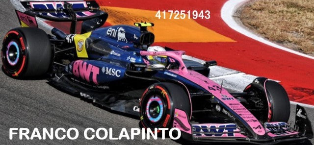 [ Pre-order ] 417251943 MINICHAMPS 1:43 BWT Alpine F1 Team A525 Austin United States GP 2025 F. Colapinto