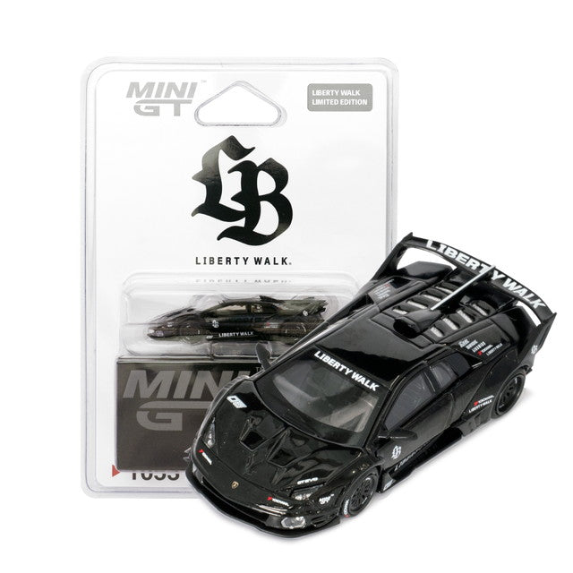 MC281-MUBK TSM MINI-GT 1:64 Lamborghini LB-Silhouette WORKS MURCIELAGO GT Evo Black (LBWK Limited Blister Pack)