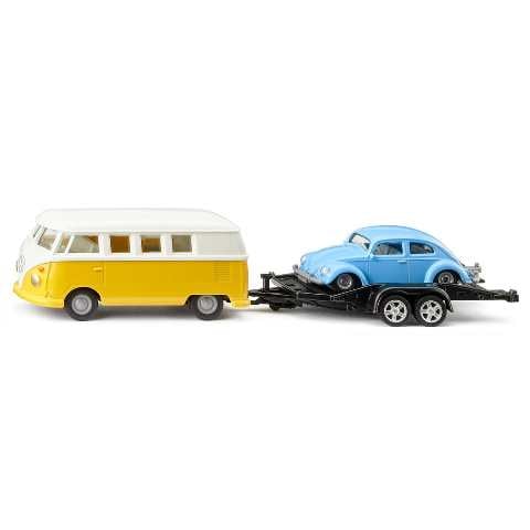 SK2567 SIKU Volkswagen VW T1 Trailer for Beetle Loading