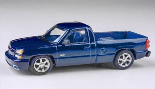 [ Pre-order ] PB55833 PARA64 1:64 Chevrolet Silverado Single Cab 2006 Ming Blue LHD