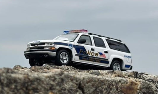 [ Pre-order ] MK Miniatures 1:64 Chevrolet Suburban GMT800 United States Capitol Police Car, White, China Hangzhou International Model Show Exclusive
