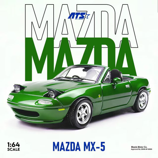 [ Pre-order ] ATS880105 ATS 1:64 Mazda Eunos Roadster MX-5 Eunos Roadster (NA/Miata) Green