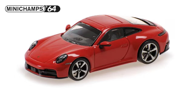 [ Pre-order ] 640064020 MINICHAMPS 1:64 Porsche 911 (992.2) Carrera 2025 Red