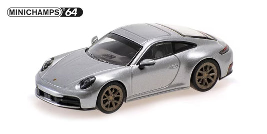 [ Pre-order ] 640064024 MINICHAMPS 1:64 Porsche 911 (992.2) Carrera 2025 Silver