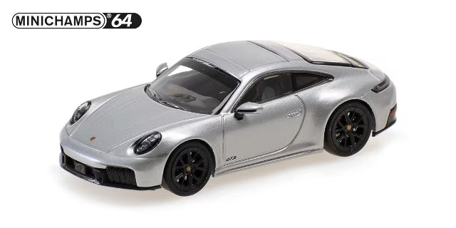 [ Pre-order ] 640064121 MINICHAMPS 1:64 Porsche 911 (992.2) Carrera GTS 2025 Gray Metallic