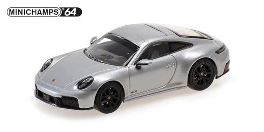 [ Pre-order ] 640064121 MINICHAMPS 1:64 Porsche 911 (992.2) Carrera GTS 2025 Gray Metallic