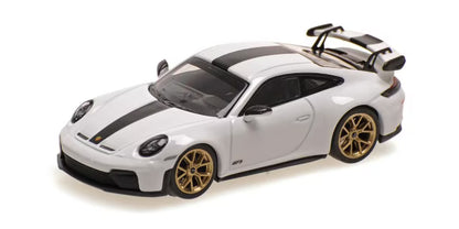 [ Pre-order ] 640064221 MINICHAMPS 1:64 Porsche 911 (992.2) GT3 2025 White/Weissach Package
