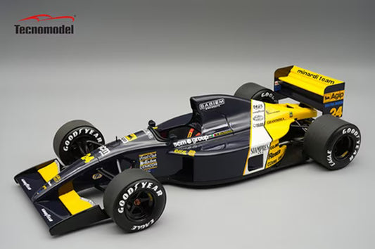 [ Pre-order ] TM18-373A Tecnomodel 1:18  Minardi M191 #24 G. Morbidelli, Belgian GP 1991