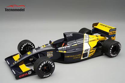 [ Pre-order ] TM18-373D Tecnomodel 1:18 Minardi M191 #24 Australian GP 1991 R. Moreno with rain tires