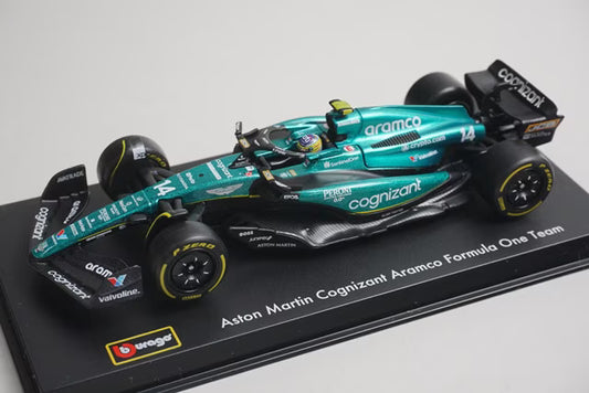 1:43 Bburago 18-38091 Aston Martin Cognizant Aramco F1 Team 2023 #14 F. Alonso