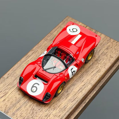 [ Pre-order ] DMH 1:64 330P4 Roadster (1967 race) Red #6