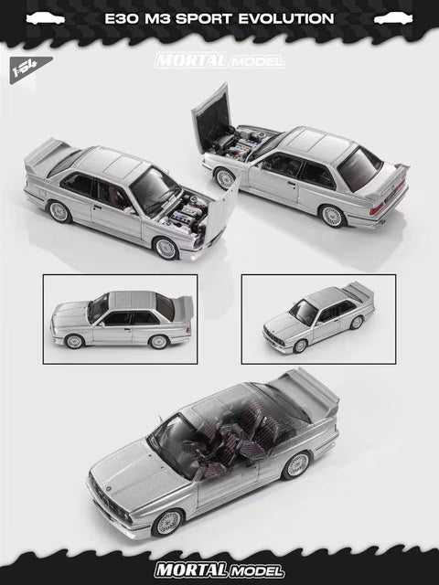[ Pre-order ] Mortal 1:64 BMW M3 E30 M3 Sedan Silver Gray