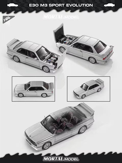 [ Pre-order ] Mortal 1:64 BMW M3 E30 M3 Sedan Silver Gray