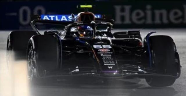 [ Pre-order ] S9672 Spark 1:43 Williams Atlassian Williams F1 Team FW47 Las Vegas GP 2025 5th place C. Sainz Jr. #55