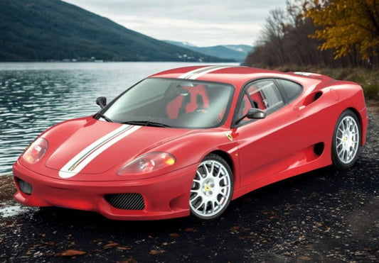 [ Pre-order ] BBR273A BBR 1:43 Ferrari 360 Challenge Stradale Rosso Corsa with Italian stripe