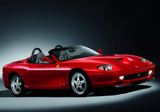 [ Pre-order ] BBR1874A BBR 1:18 Ferrari 550 Barchetta 2000 - Made in Italy Rosso Corsa - Black Interior (Clear Case Included)