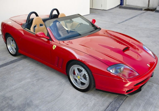 [ Pre-order ] BBR1874A1 BBR 1:18 Ferrari 550 Barchetta 2000 - Made in Italy Rosso Corsa - Beige Interior (Clear Case Included)