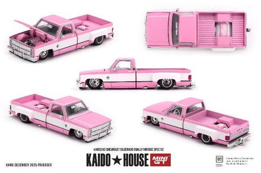 [ Pre-order ] KHMG243 TSM MINI-GT 1:64 Chevrolet Silverado Vintage Spec V2 (Left-hand drive)