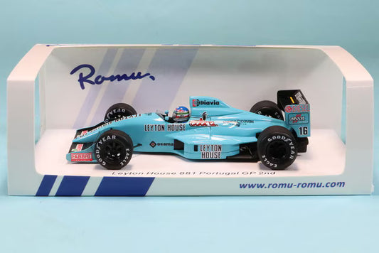 ROMU055 Spark 1:43 ROMU Custom Leyton House March 881 F1 Portuguese GP 1988 I. Capelli 2nd #16