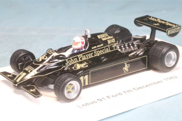 ROMU025 Spark 1:43 ROMU Custom Lotus 91 Ford #11 1982/12/7 Satoru Nakajima 1st F1 Test