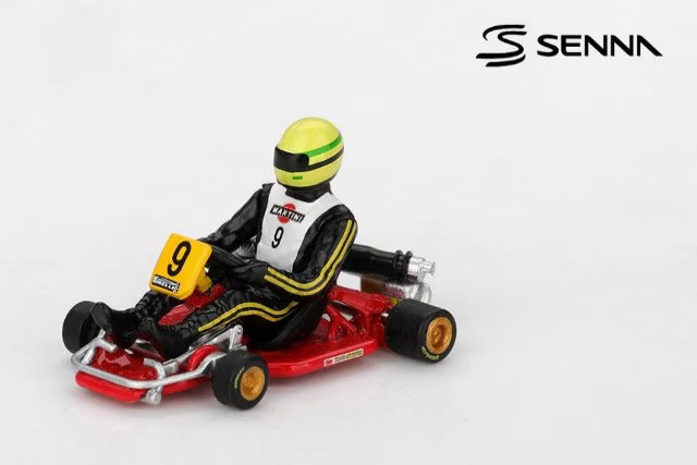 [ Pre-order ] MGT01155-L TSM MINI-GT 1:64 Senna Kart Formula K World Karting Championship 1981 #9 A. Senna