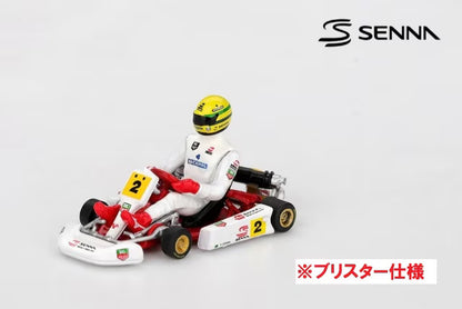 [ Pre-order ] MGT01156-BL TSM MINI-GT 1:64 Senna Kart Masters of Paris - Bercy 1993 #2 A. Senna *Blister pack
