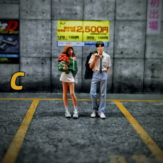 [ Pre-order ] WT2025121119-C WT Minifactory 1:64 Couple Giving Flowers Duo Figures, Set of 2, Red, Bouquet of Flowers