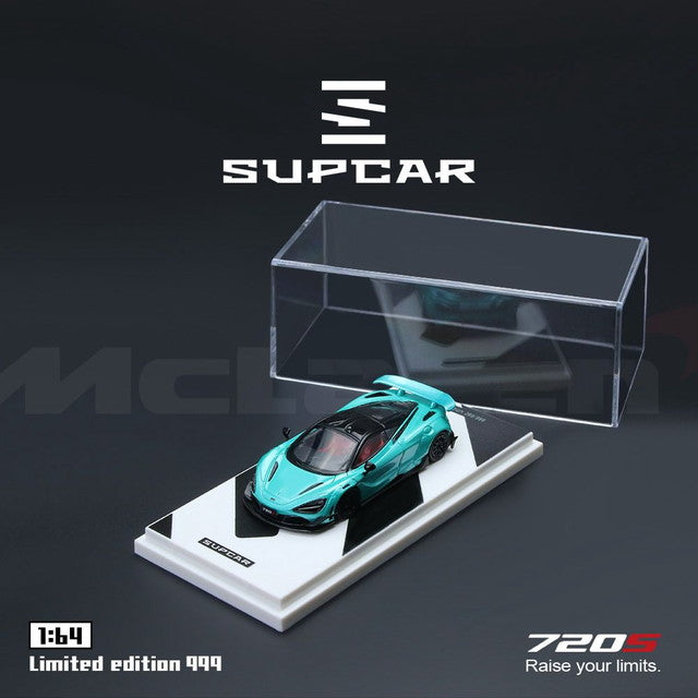 [ Pre-order ] SC64043 SUPCAR SC 1:64 McLaren 720S Cyan Blue Ordinary