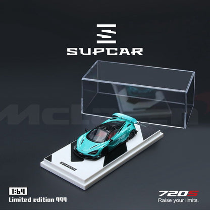 [ Pre-order ] SC64043 SUPCAR SC 1:64 McLaren 720S Cyan Blue Ordinary