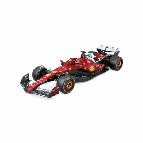 [ Pre-order ] 18-16816L BBURAGO 1:18 Ferrari SF-25 2025 Australian GP #16 C. Leclerc Driver Window Box