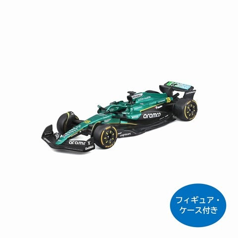 [ Pre-order ] BUR38251S Bburago 1:43 Aston Martin Aramco F1 Team AMR25 2025 Australia GP #18 L. Stroll Driver / Case Included