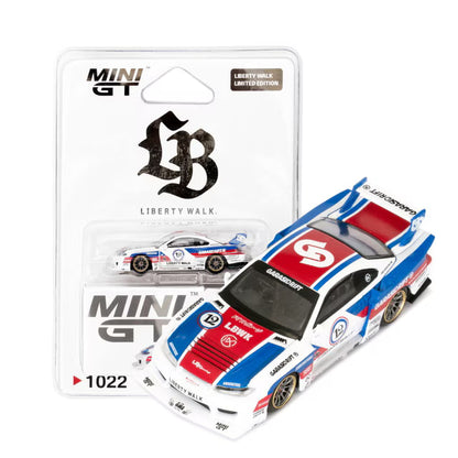 MC141-RDBL TSM MINI-GT 1:64 Nissan LB-Super Silhouette S15 SILVIA GARASIDRIFT x LBWK 2025 RHD LBWK Blister Pack