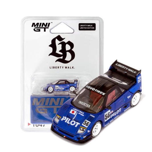 MC266-AZBL TSM MINI-GT 1:64 Mazda AZ-1 Liberty Walk LB40 PILOT RHD (LBWK Exclusive Blister Pack)