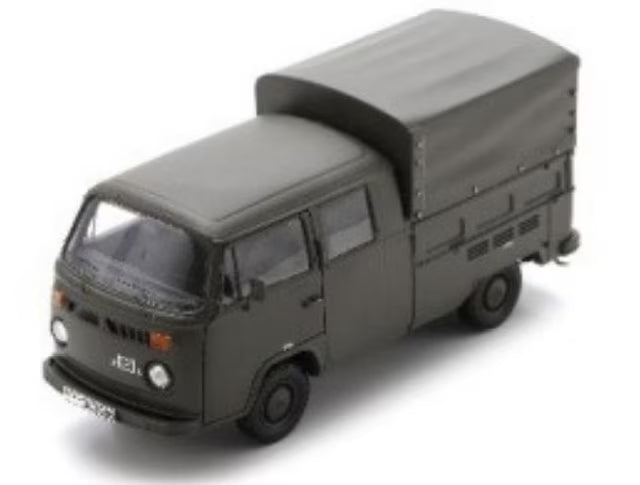 [ Pre-order ] 35U00011 Schuco 1:35 Volkswagen T2 Twin cabine “Bundeswehr”, olive