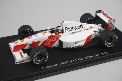 1:43 Spark S3982 Footwork FA12 Canadian Grand Prix 1991 #10 S.Johansson