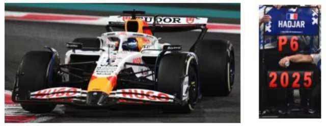 [ Pre-order ] S9681 Spark 1:43 Scale Racing Bulls VCARB 02 #6 Visa Cash App Racing Bulls F1 Team Abu Dhabi GP 2025 I. Hajar Pit Board Included