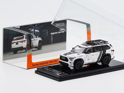 [ Pre-order ] KS-068-570 GCD Gaincorp Products 1:64 Toyota Sequoia SUV White Camouflage (LHD)