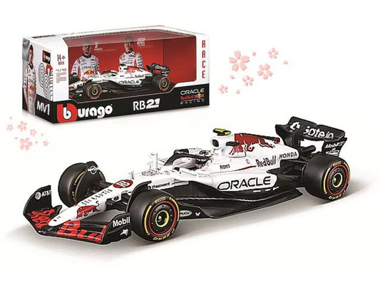[ Pre-order ] BUR18005JPT BBURAGO 1:18 Oracle Red Bull Racing RB21 2025 Japan GP #22 with Driver Yuki Tsunoda