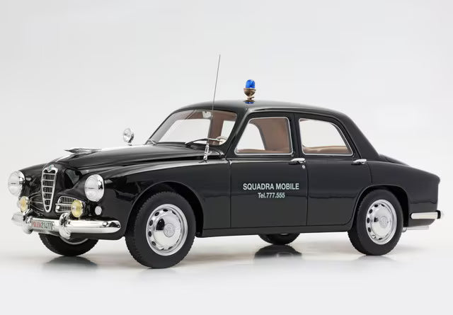 [ Pre-order ] RGM18003POL BBR 1:18 Alfa Romeo 1900 by RGM Design Squadra Mobile Polizia (No Case)