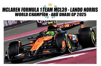 [ Pre-order ] 537254104 MINICHAMPS 1:18 McLaren F1 MCL39 Abu Dhabi GP 2025 L. Norris #4 World Champion