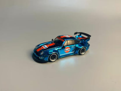 [ Pre-order ] Flame 1:64 RWB 993 Gulf Chrome Blue