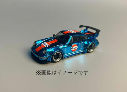 [ Pre-order ] Flame 1:64 RWB 964 Chrome Blue