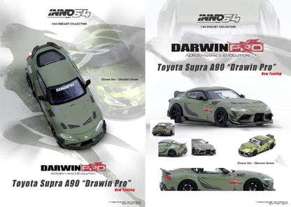 [ Pre-order ] IN64-A90DP-MATGR INNO MODELS 1:64 Toyota Supra A90 DARWIN PRO Matte Green