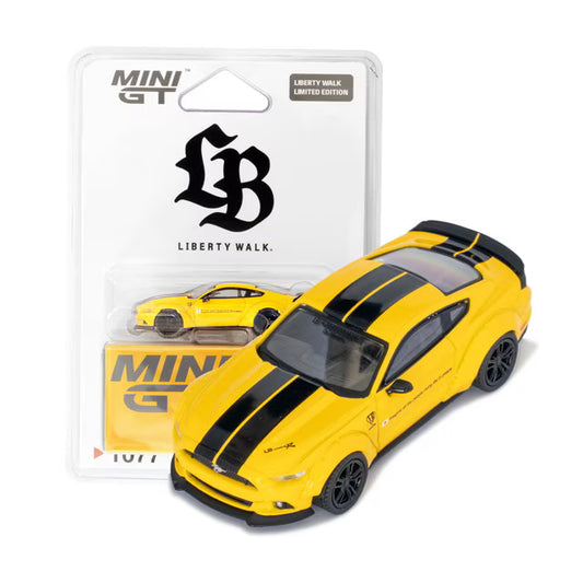 LB-WORKS MC139-YE TSM MINI-GT 1:64 Ford Mustang Triple Yellow (LBWK Limited Blister Pack)