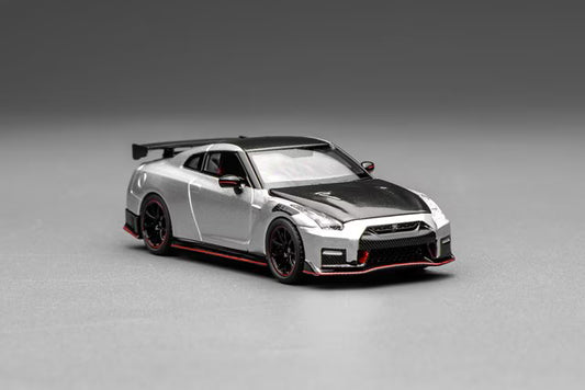 [ Pre-order ] M63523 MOTORHELIX 1:64 Nissan GT-R NISMO (R35) Special Edition 2022 Ultimate Metal Silver