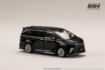 [ Pre-order ] HJ645076BBK Hobby Japan 1:64 Lexus LM Custom Version 6-Seater 500h (RHD) / Black Interior, Graphite Black, Glass Flake