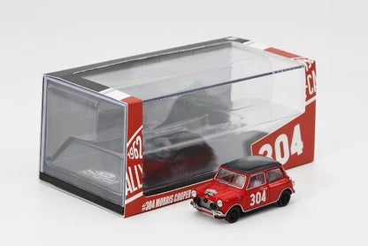 [ Pre-order ] Gaincorp Products KS-078-657 1:64 Mini Cooper Monte Carlo Mini Mark I Mini Cooper S Rallye Automobile Monte-Carlo Version Red #304 (RHD)