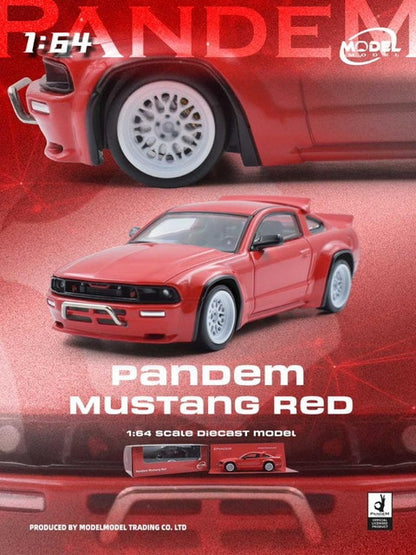 [ Pre-order ] MM64-PM-001 ModelModel 1:64 Ford Pandem Mustang in Red